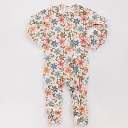 Fall Floral Baby Bamboo Pajamas