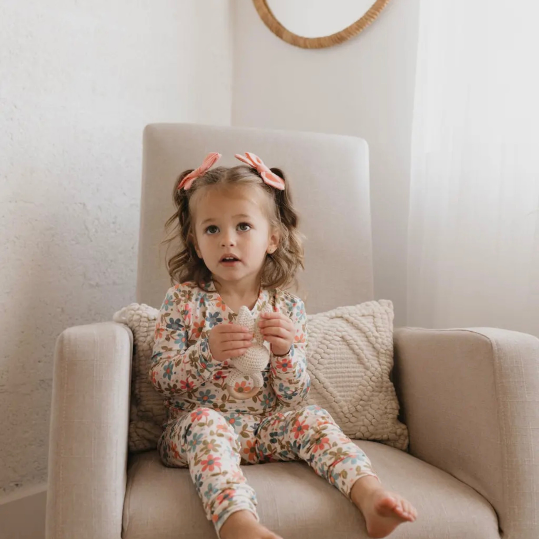 Fall Floral Toddler Bamboo Pajamas