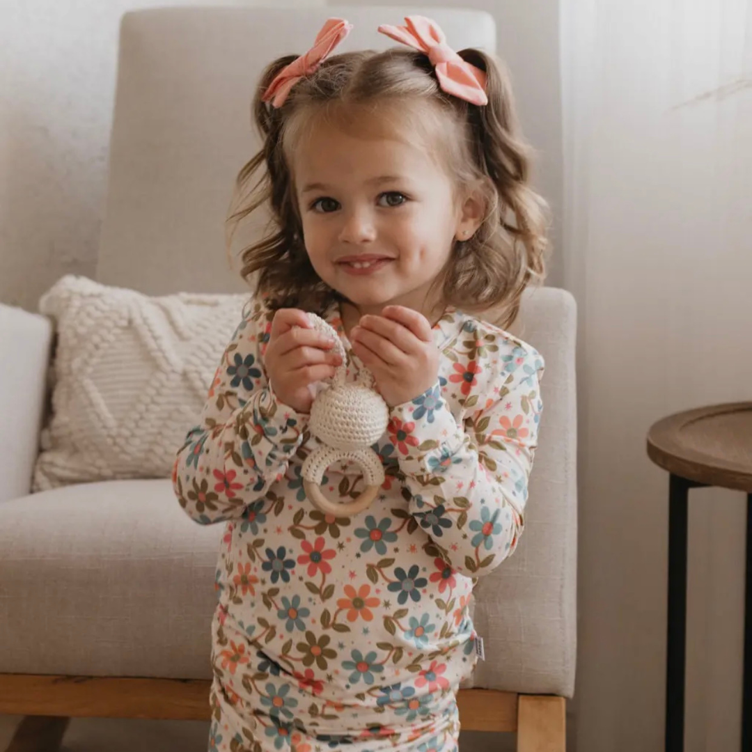 Fall Floral Toddler Bamboo Pajamas