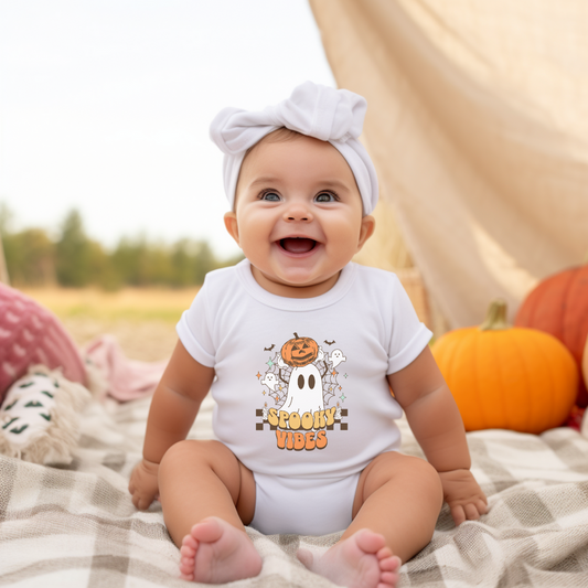 Spooky Vibes Baby Short Sleeve Bodysuit