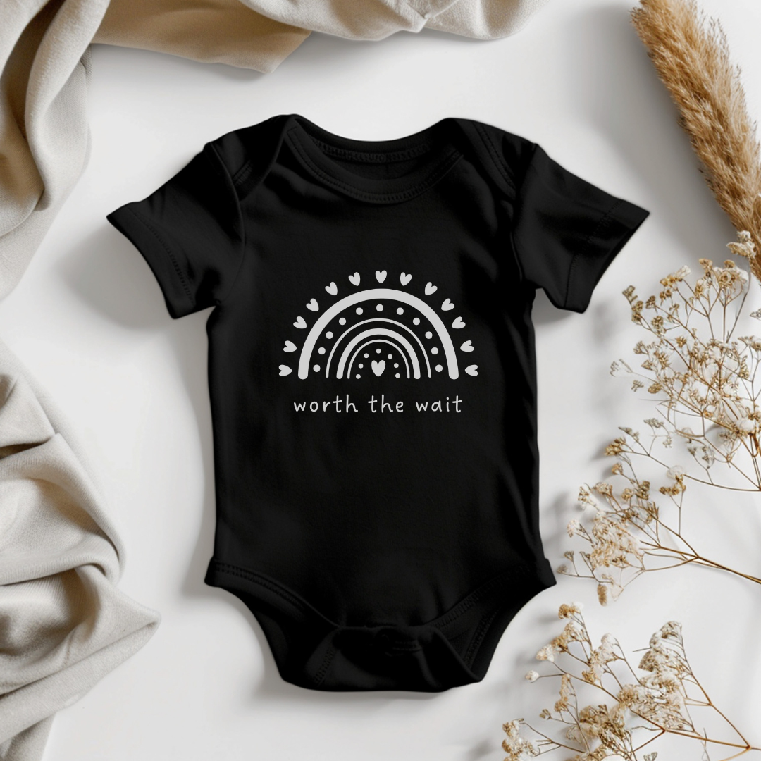 Worth the Wait Baby Short Sleeve Bodysuit