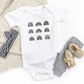 Boho Black Rainbows Baby Short Sleeve Bodysuit