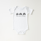 Boho Triple Rainbow Baby Short Sleeve Bodysuit