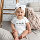 Boho Triple Rainbow Baby Short Sleeve Bodysuit