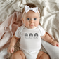 Boho Triple Rainbow Baby Short Sleeve Bodysuit