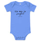 His Way is Perfect Baby Short Sleeve Bodysuit (multiple colors available)