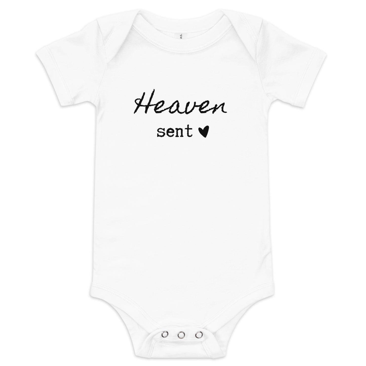 Heaven Sent Baby Short Sleeve Bodysuit (multiple colors available)