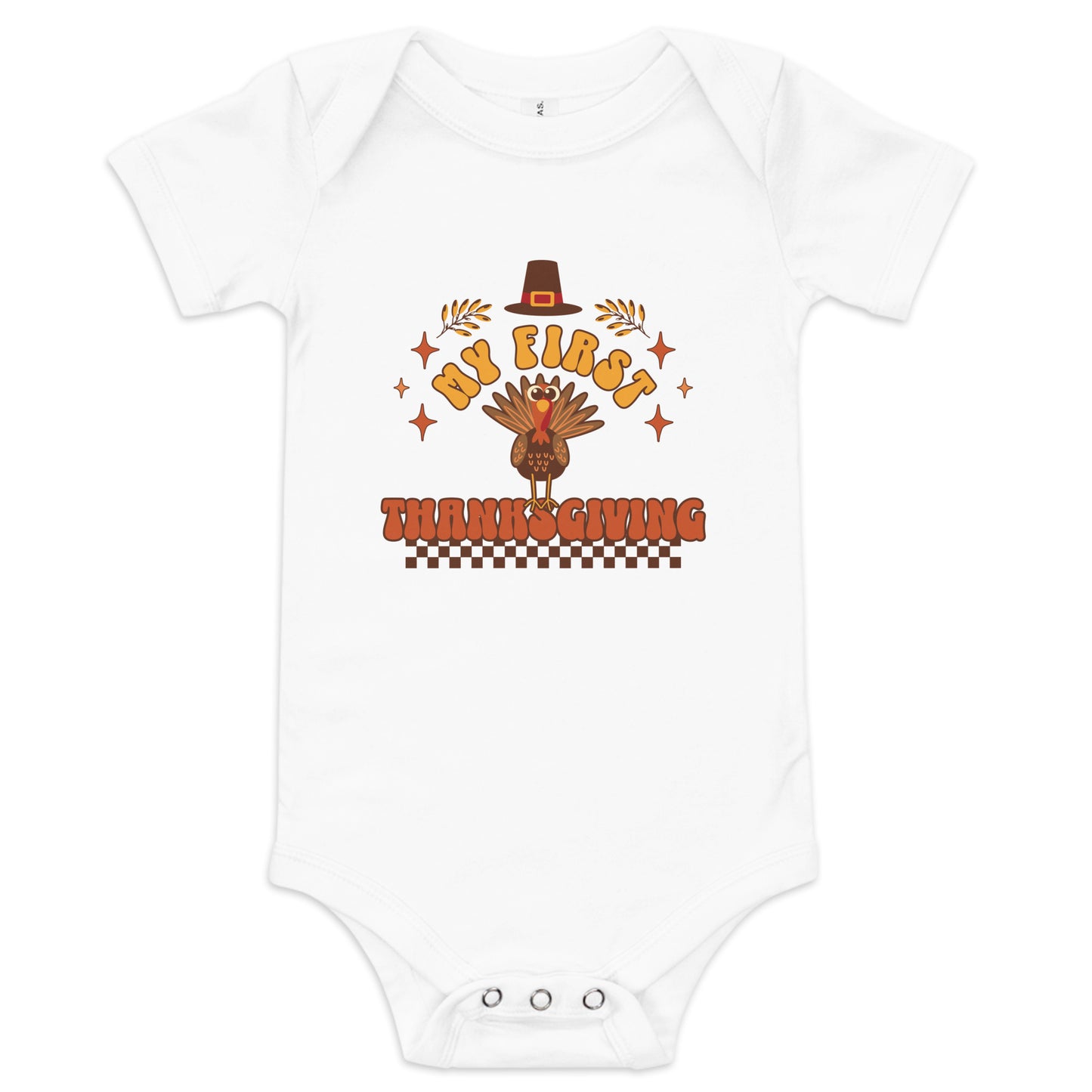 My First Thanksgiving Baby Short Sleeve Bodysuit