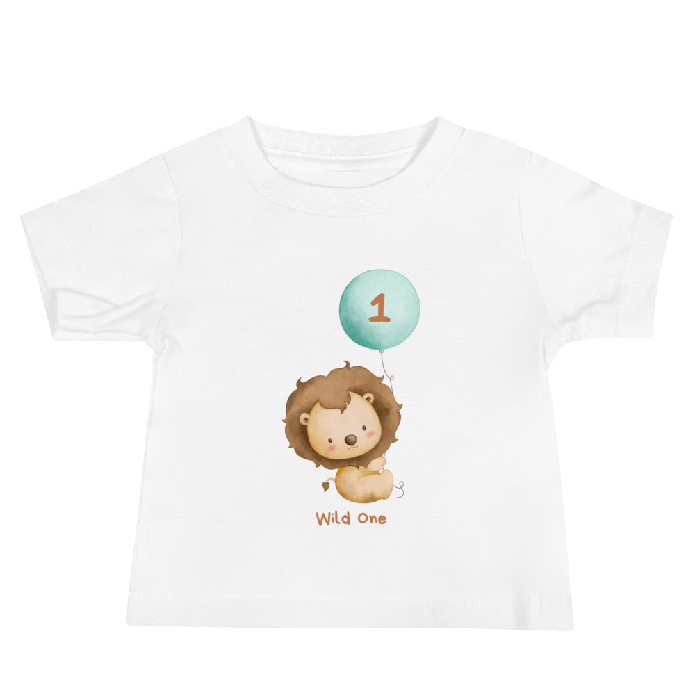 Wild One Lion Baby Short Sleeve Tee