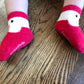 Fuzzy Baby Christmas Socks